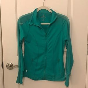 90 degree zip up green light hoodie